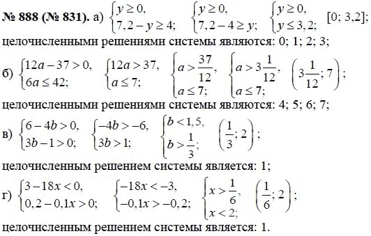 Ответ к задаче № 888 (831) - Ю.Н. Макарычев, гдз по алгебре 8 класс